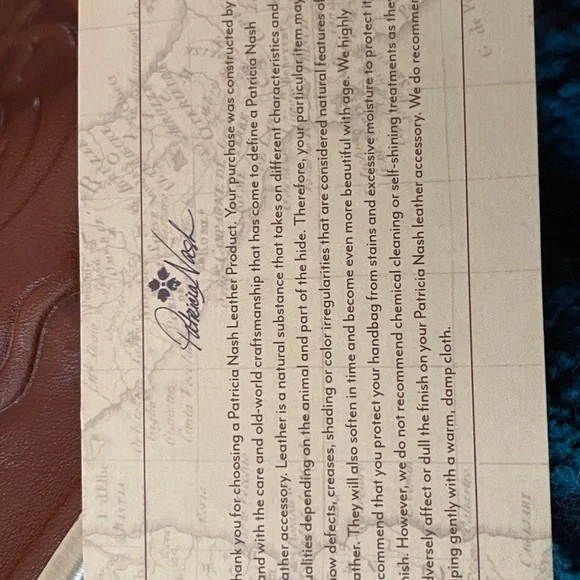 Patricia Nash Embossed Leather Clutch in Rich Brown - Picture 2 of 5